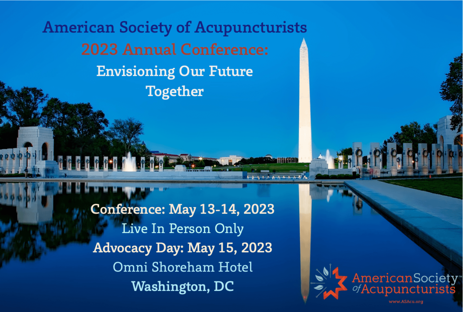 ASA 2023 Annual Conference Envisioning Our Future Washington
